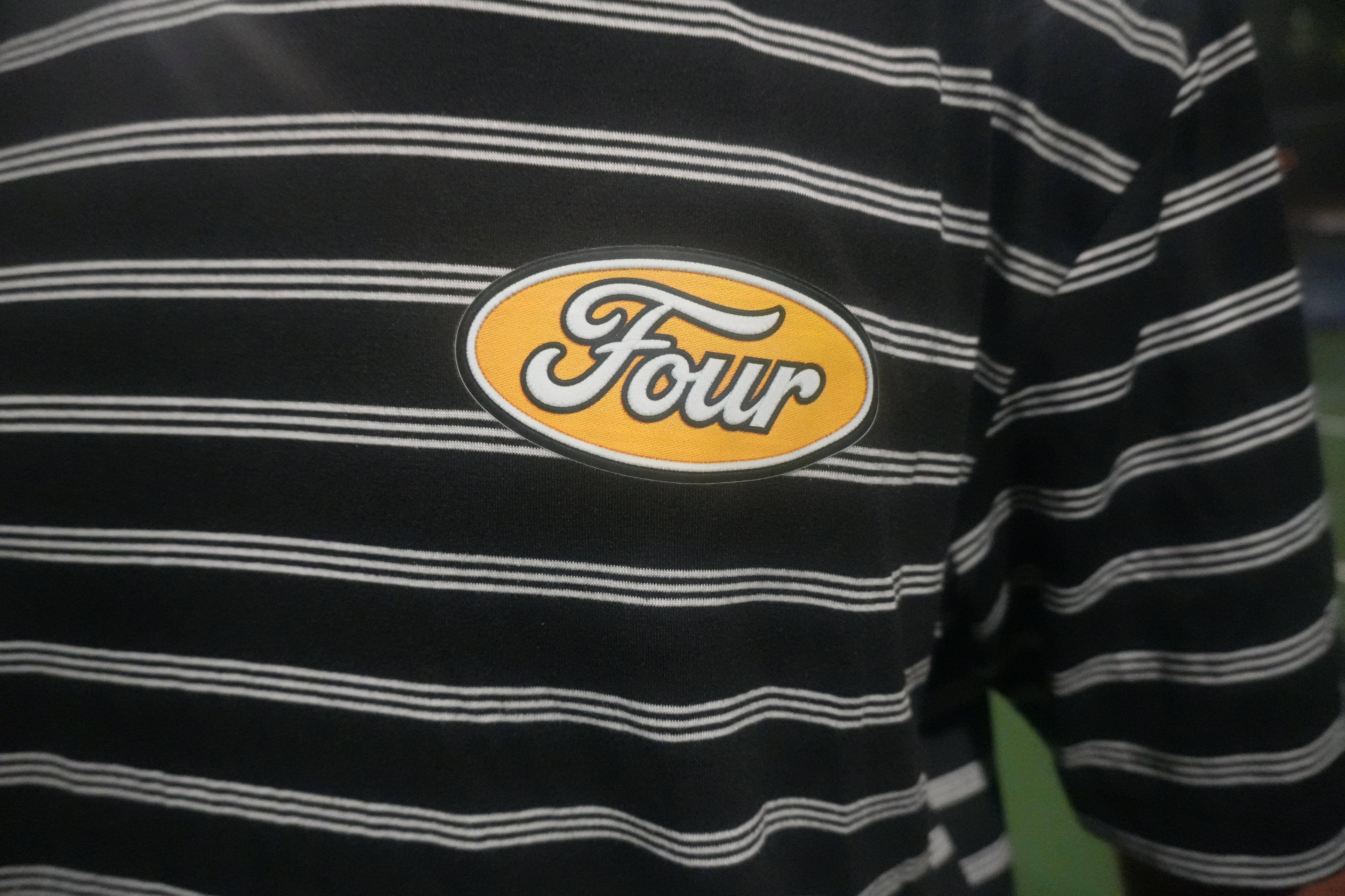 Striped "FOUR" Shirt